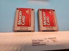 Memory Card Nintendo 64 N64 Controller Pak by Performance P-302 Lot of (2)
