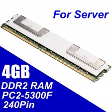 4GB DDR2 PC2-5300F 667MHz 240Pin DIMM RAM Memory ECC Server CL5 Fast Reading
