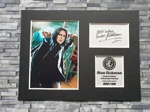 Alan Rickman - Severus Snape - Signed Autograph Display - Harry Potter