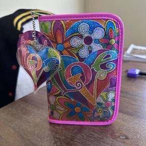 Lisa Frank Love/heart Mini Binder Agenda - Picture 1 of 12