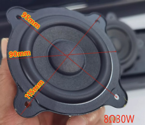 3.5-inch 8Ω 30w Bass speaker with built-in large neodymium magnetic rubber edge