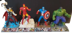 Marvel Figure Statue Set of 4 Iron Man Hulk Thor Captain America - Picture 1 of 8
