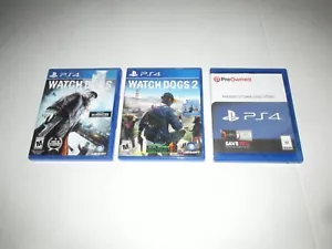 Pacchetto giochi Sony PS4 3 Watch Dogs 1 & 2 Assassins Creed Unity Giocatori di videogiochi - Foto 1 di 3