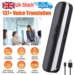 T10 Smart Translator Portable 137 Languages Two Way Real Time Voice Translation - Picture 1 of 12