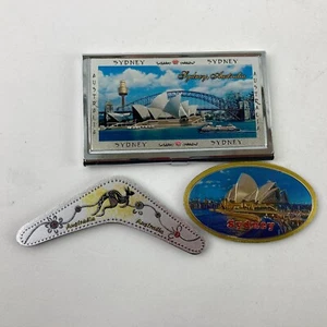 Sydney Australia Opera House Refrigerator Magnets Metal Card Case Souvenirs - Picture 1 of 6