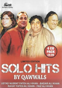 Solo Hits By Qawwals ft. Nusrat, Rahat & More - Pakistani Qawwali 4 CD Pack - Imagen 1 de 2