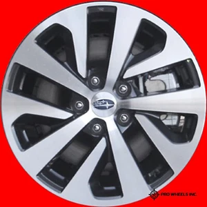 SUBARU OUTBACK 2020-2024 17X7 MACHINED GRAY FACTORY OEM WHEEL RIM 68880 - Picture 1 of 2