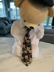 Lion Tie by Marks & Spencer, Vintage, 100% Silk in Very Good Condition - Picture 1 of 11