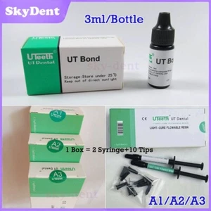 UTeeth Dental Composite Resin Flowable Light Cure Flow A1 A2 A3 Bonding Adhesive - Picture 1 of 28