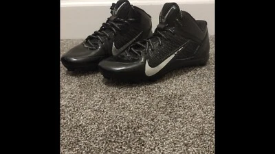 Black & silver Nike Alpha Pro cleats size 10 - Image 1 of 4