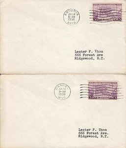 US FDC Sc# 783 on 5 covers with different official cities cancelations - US 8175 - Picture 1 of 3