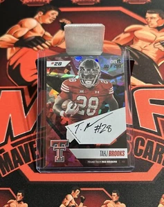 Tahj Brooks 80/290 ON CARD Auto - Texas Tech Red Raiders - RB - Onit Athlete - Bild 1 von 2