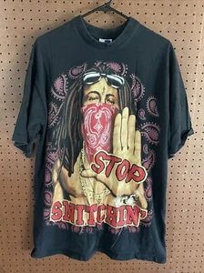 T-shirt vintage Lil Wayne XXL 2XL Stop Snitchin Snitching Rap - RARA concerto vintage - Foto 1 di 4