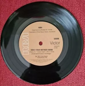Does Your Mother Know - ABBA - 7" , 45RPM  Vinyl Single - Picture 1 of 1