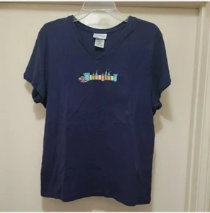 Camiseta Disney Disneyland Resort Bordada Cuello en V Eeyore Talla XXL - Imagen 1 de 3