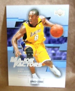 KOBE BRYANT 2003-04 UPPER DECK FINITE MAJOR FACTORS#960/1000!LAKERS G GOAT HOF  - Picture 1 of 3