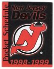1998-99 New Jersey Devils NHL Hockey Schedule !!! Continental Airlines