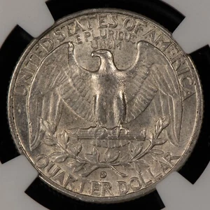 1964-D 25c Silver Washington Quarter - Type C Rev FS-901 - NGC AU 58 - SKU-X5841 - Picture 1 of 4