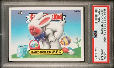 1988 Garbage Pail Kids Series 14 OS14 HARD BOILED MEG 565b PSA 10 GEM POP10! - Image 1 of 2