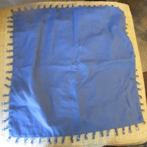 Pottery Barn beaded linen pillow cover 18 blue New w tag - Picture 1 of 2