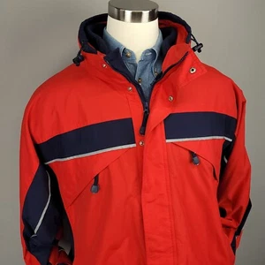St Johns Bay Jacket Mens Extra Large Red Blue 3 In 1 - Picture 1 of 11