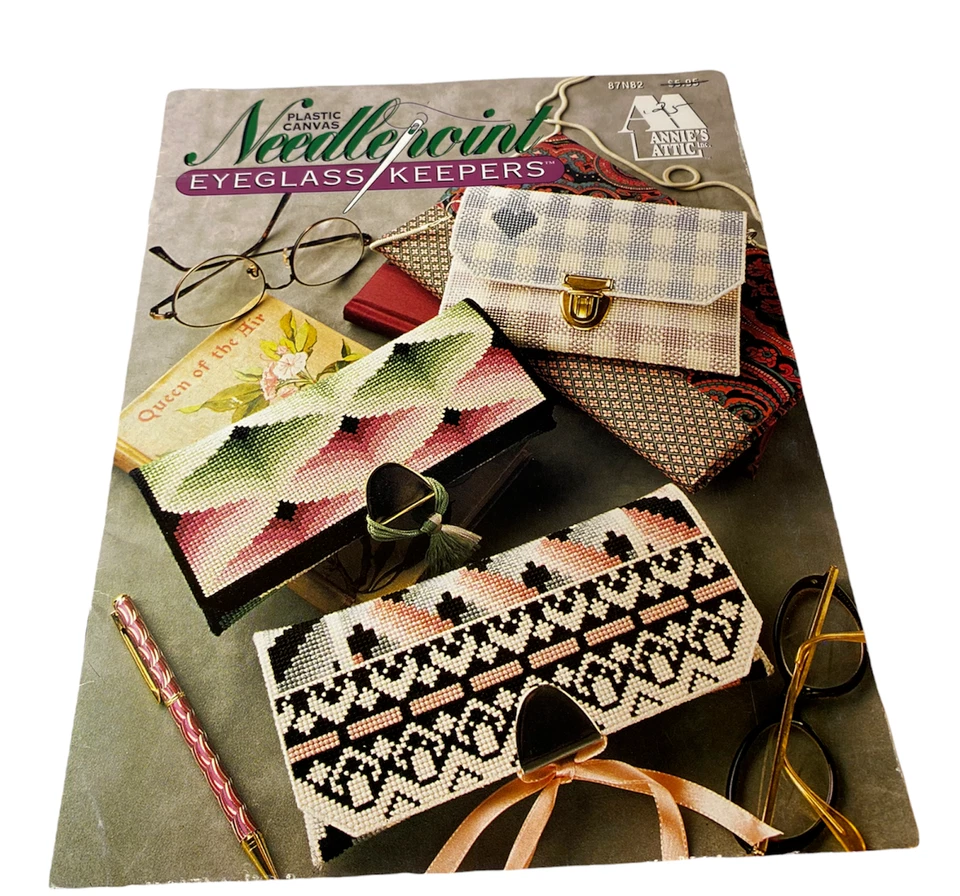 Folleto artesanal de lona de plástico para anteojos con punta de aguja  Foto 1 de 1