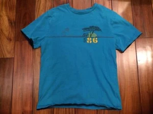 GAP KIDS T SHIRT SAFARI appliqué patches blue turquoise Kids Size XL (12) - Picture 1 of 5