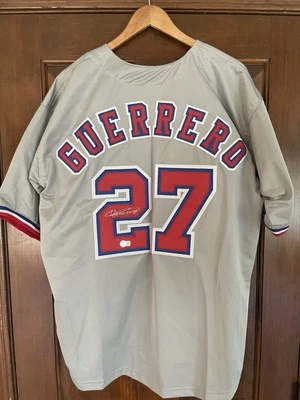 Vladimir Guerrero #27 Signed Montreal Expos Jersey Beckett Authentication - Image 1 of 4