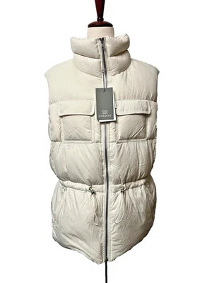 NWT Soia & Kyo Women's L Deanna Down Puffer Vest Coat Cream Winter Outdoors Lux - Image 1 of 4
