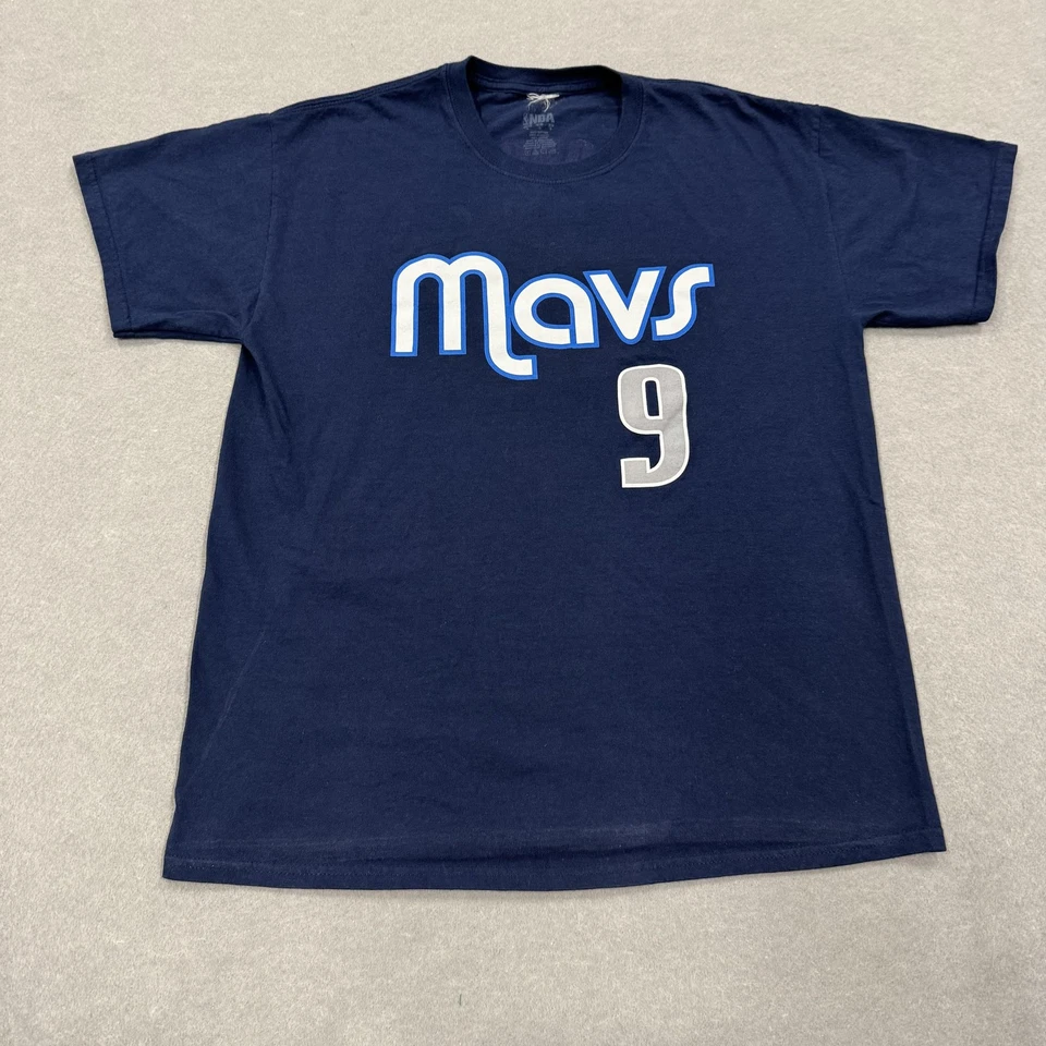 Camiseta de baloncesto de la NBA azul marino grande de los Dallas Mavericks para hombre Rajon Rondo 9 algodón Foto 1 de 4