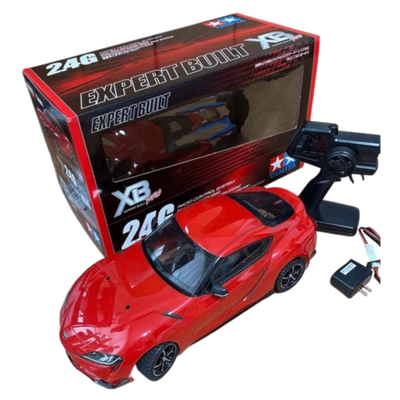 Tamiya 1/10 RC Car XB Toyota GR Supra TT-02 Chassis Red RTR Used - Image 1 of 4