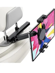 Support Tablette pour Voiture,Ipad Support 360° Rotatif Anti Agitation Appuie-Tête Support Tablette - Photo 1/7