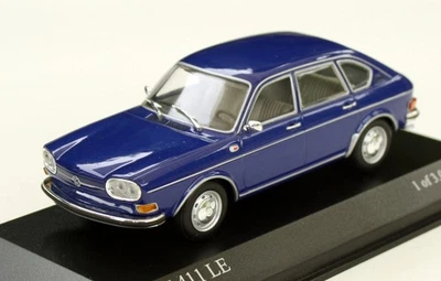 VW 411 Le Typ 4 Bj. 1969-1972, Saphirblau-Metallic, MINICHAMPS Im M.1:43 , Conf - Immagine 1 di 4