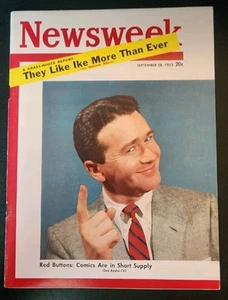 Newsweek Sept 28 1953 Red Buttons Melinda Maclean NM Vintage Newsstand Copy - Picture 1 of 11