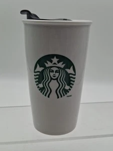 Starbucks 12 oz Kaffeebecher Keramik Travel Cup Mermaid Siren Tumbler & Deckel 2011 - Bild 1 von 6