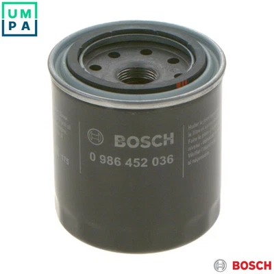 OIL FILTER 0 986 452 036 FOR VAUXHALL ASTRAVAN/Mk/III MAZDA 808 929 1000 121 REX - Image 1 of 4