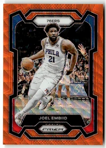 2023-24 Panini Prizm NBA No. 73 Joel Embiid Orange Wave Prizm 38/60 - Bild 1 von 2
