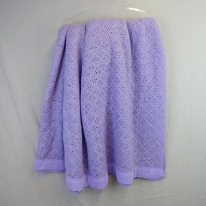 Manta Celular 222x184cm Púrpura Individual Ropa de Cama Doble Edredón Vintage - Imagen 1 de 3