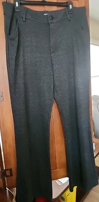 Mujer RIDERS BY LEE Gris Negro Estampado Pantalón/Pantalones de Trabajo TALLA 18MStretch Foto 1 de 4