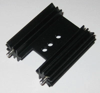 Short Fecom TO-218 / TO-220 Aluminum Heatsink for MOSFET , Transistors, etc. - Image 1 of 4