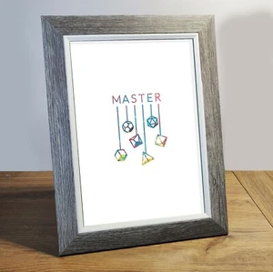 Art Print, Dice Master D&D Art Print, Game Room Wall Poster, Desk Picture, Gift - Picture 1 of 3