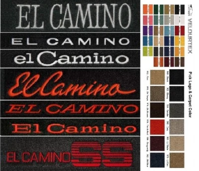 Lloyd Mats Velourtex Chevrolet El Camino Custom Embroidered Floor Mats (1959-87) Foto 1 de 4