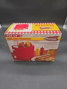 POP Up Hot Dog Toaster & Bun Warmer Americana Chicago Style Collection Red NIB - Picture 1 of 11