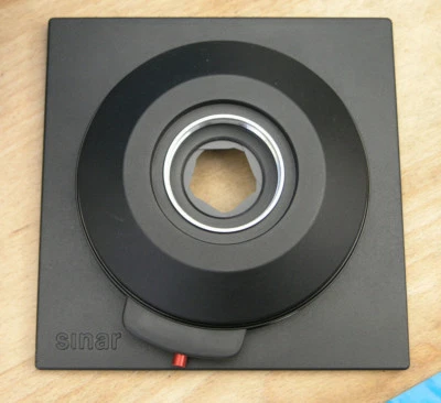 Sinar F & P  later DB  size 1  mount auto & manual set lens board mount - Image 1 of 3