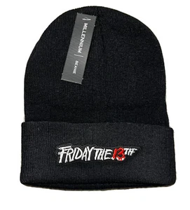 Friday the 13th Beanie Hat Skull Cap Warm Horror Black Jason Gift - Picture 1 of 1