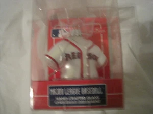 Boston Red Sox Major League Baseball handgefertigtes Glas Weihnachtsschmuck ~ LBDX2 - Bild 1 von 4