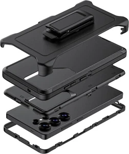 Funda protectora resistente para Samsung Galaxy S25 S24 Plus Ultra S25 Edge + clip para cinturón - Imagen 1 de 6