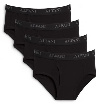 Paquete de 4 calzoncillos de algodón Alfani para hombre ropa interior SIN ETIQUETAS ABSORBENTE negros XXL 2XL NUEVOS SIN ETIQUETAS Foto 1 de 3