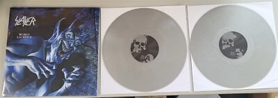 Slayer World Sacrifice Tour USA Tour Silver Vinyl Record new - Image 1 of 3