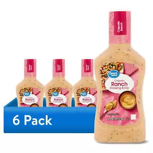 (6 pack) Great Value Chipotle Ranch Dressing & Dip, 16 fl oz,New Upgrade - Picture 1 of 10